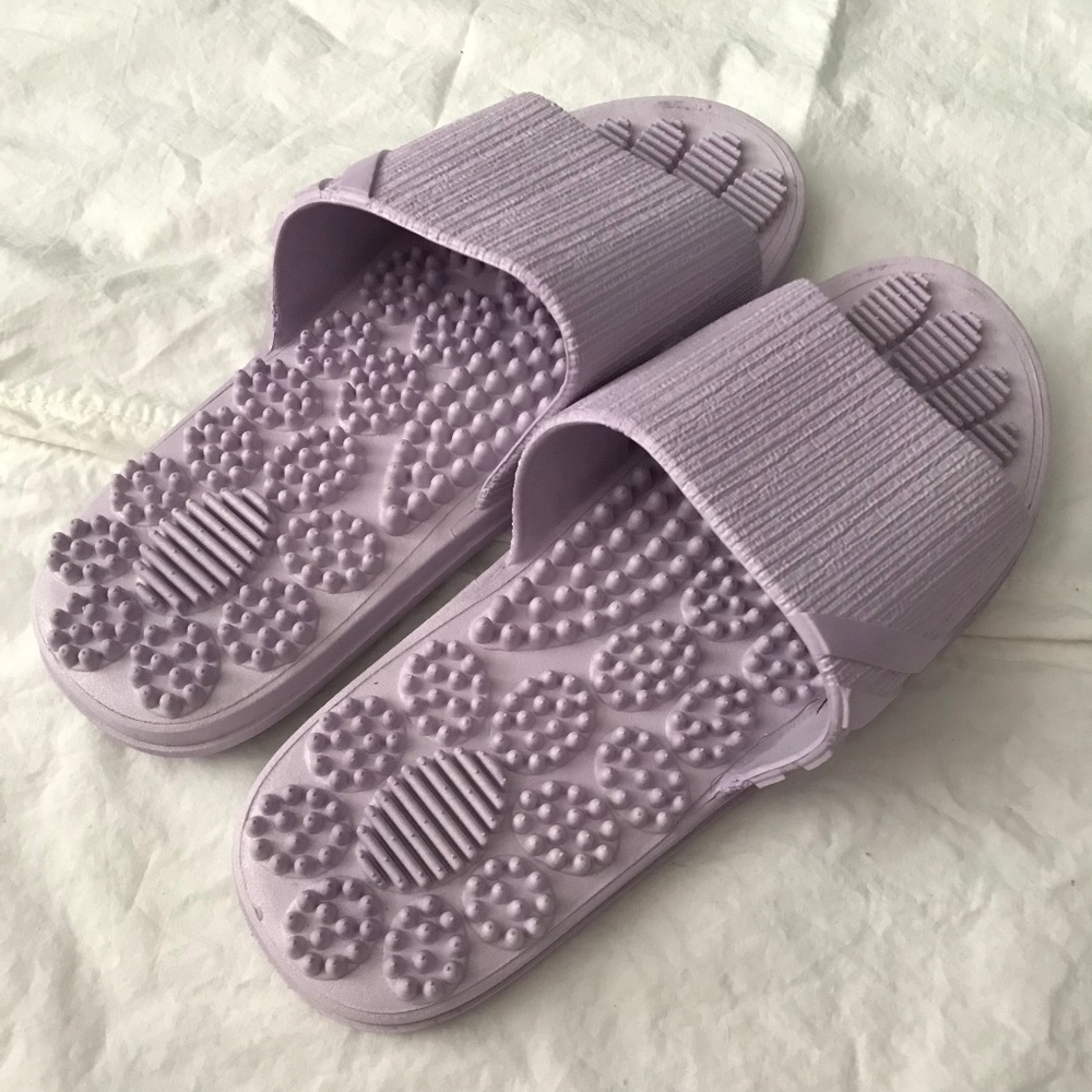 New Acupuncture House Slippers Women’s Size 7 Relax Home Massage Sandal Slides